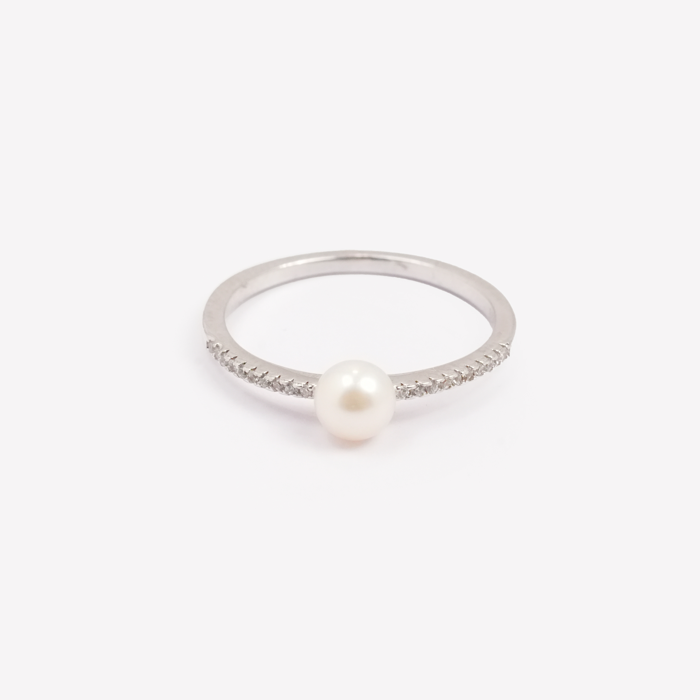 Pearl Grace Silver Ring