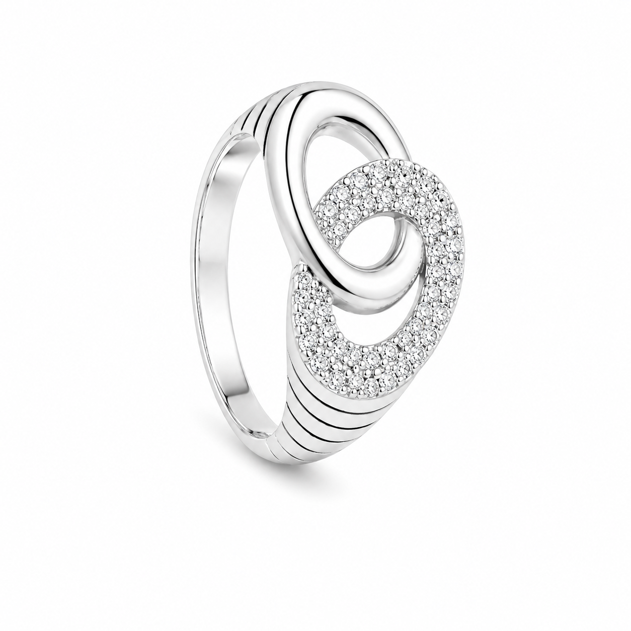 Infinity Twist Silver Ring