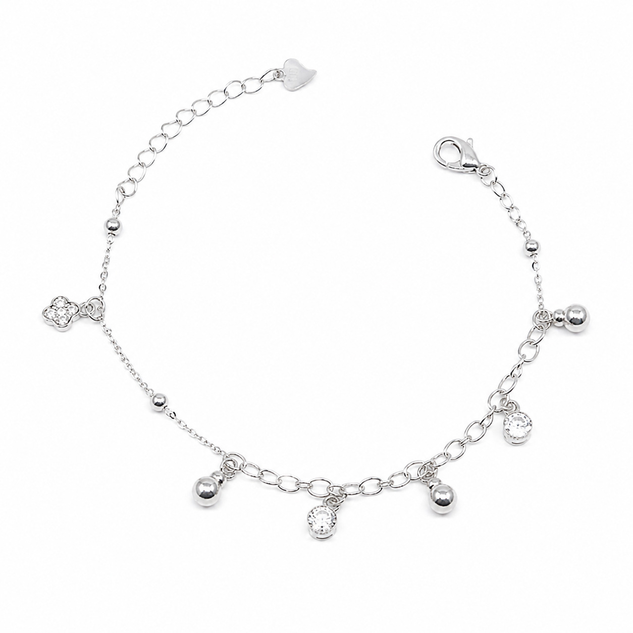 Moonlit Drops Silver Bracelet