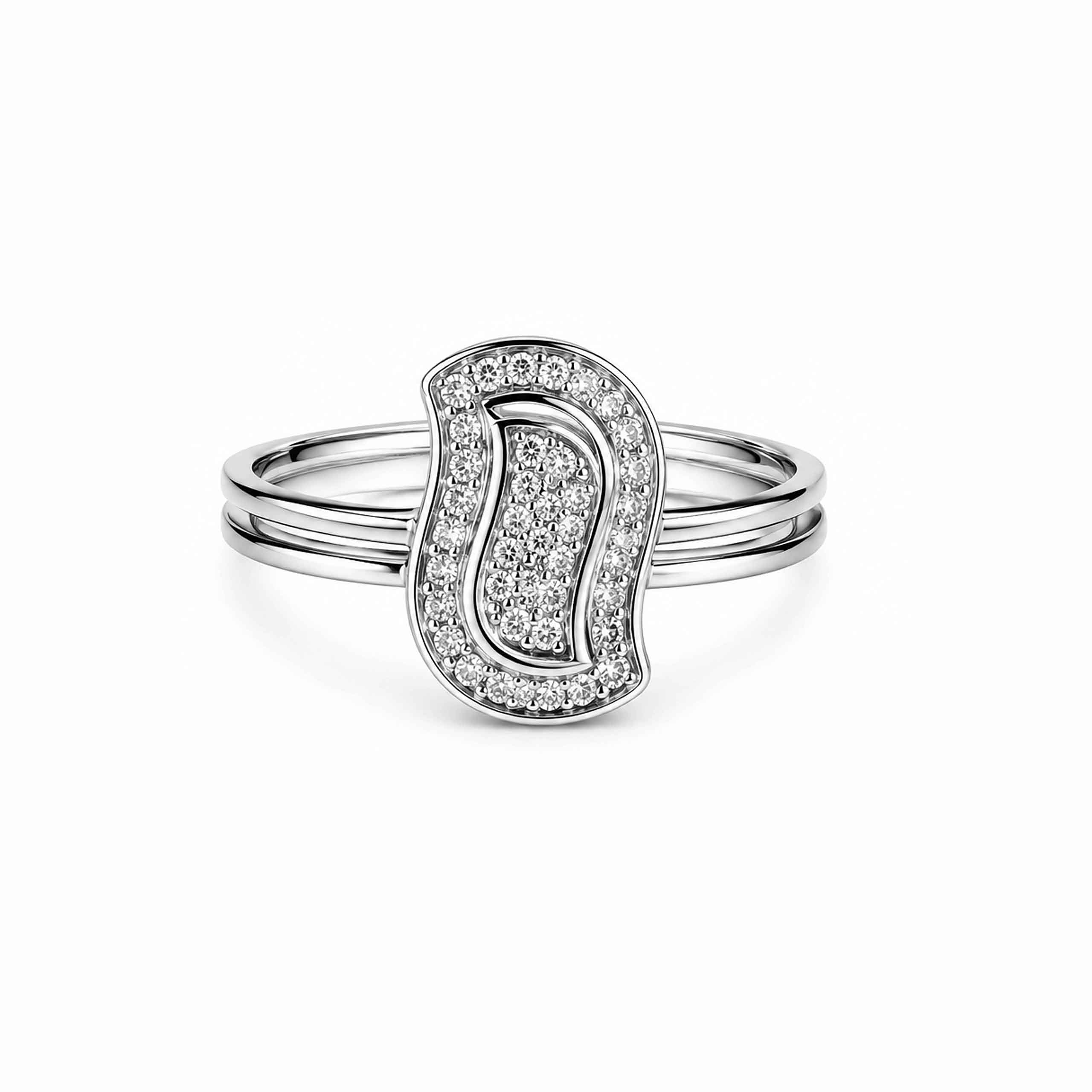 Paisley Silver Ring
