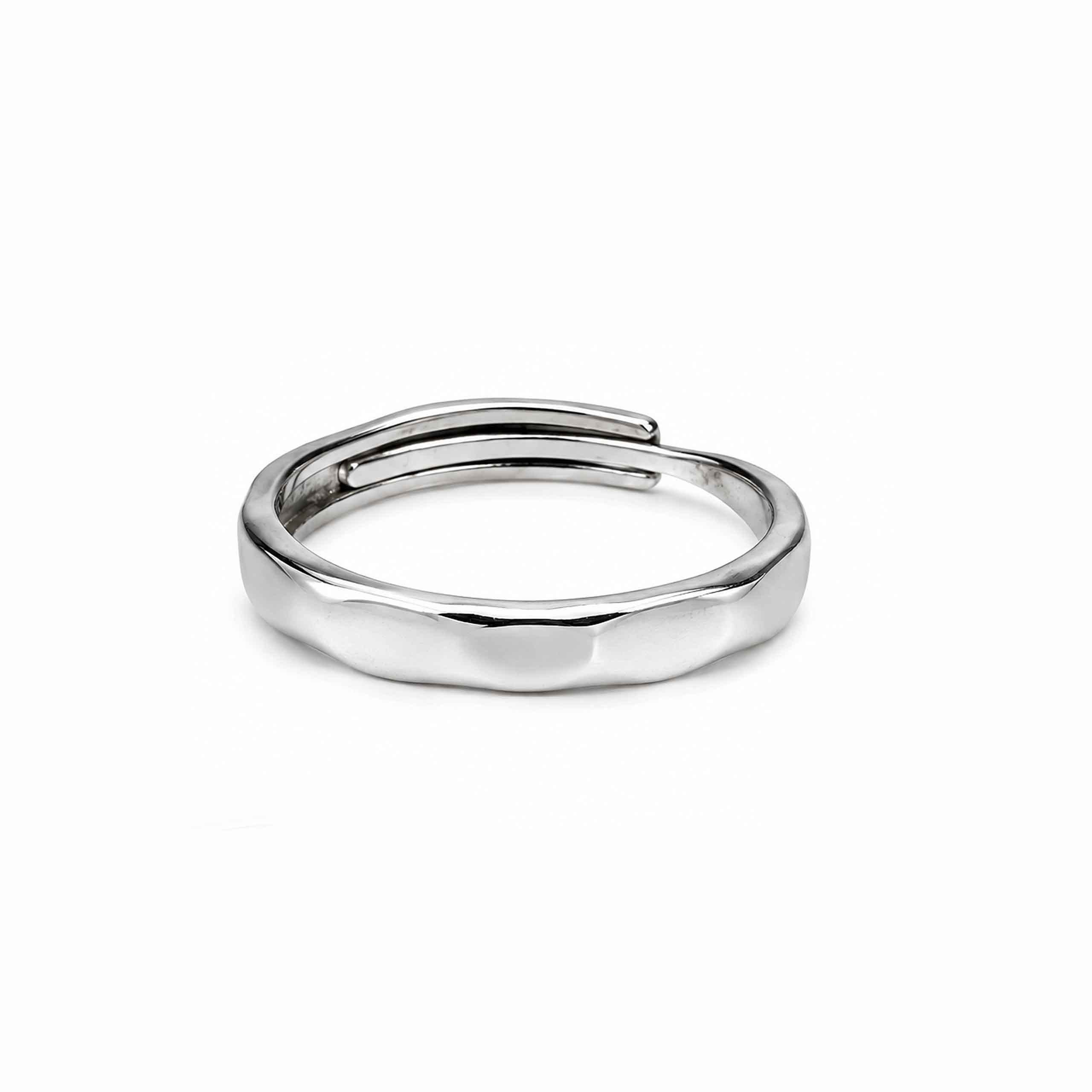 Minimal Curve Silver Band