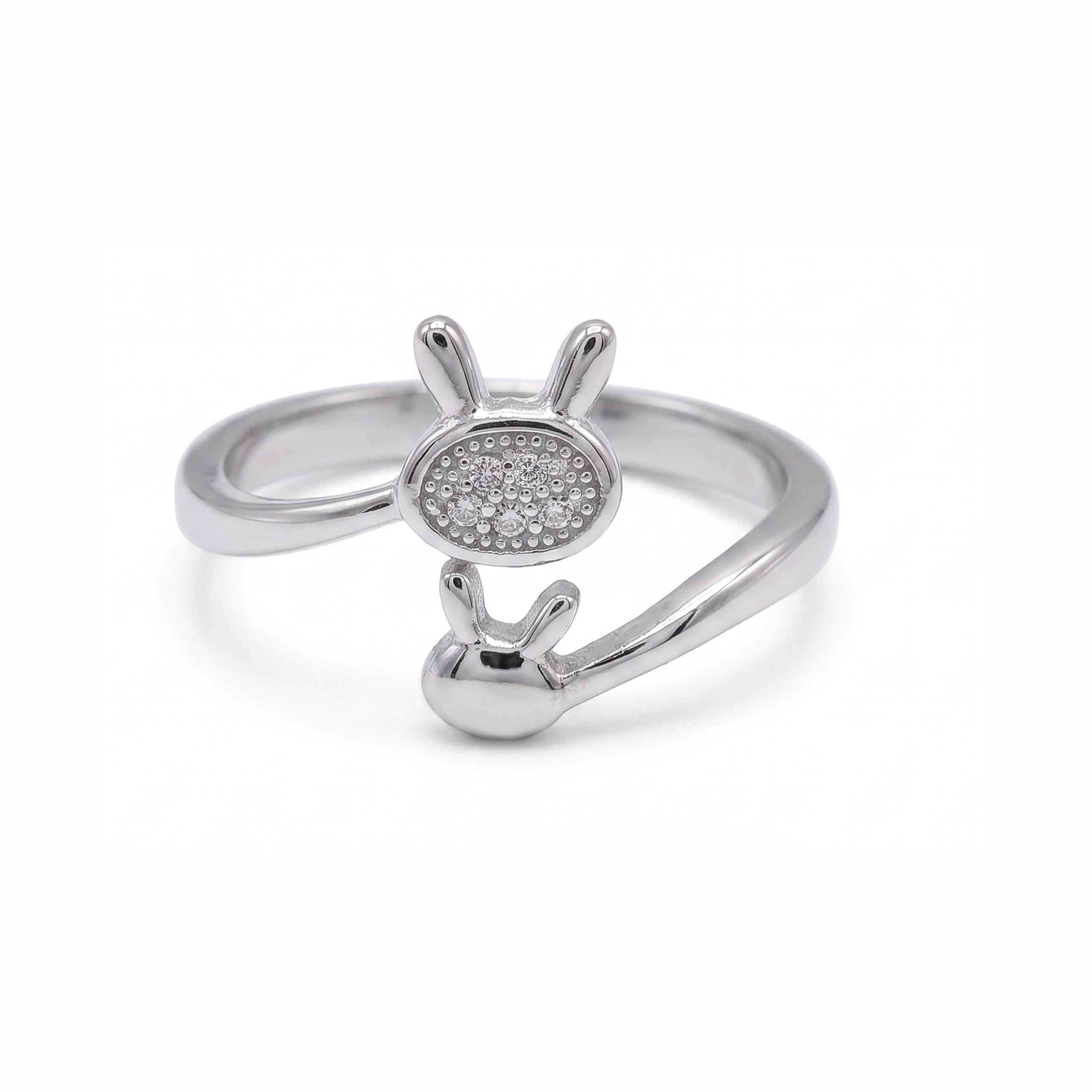 Bunny Bliss Silver Ring
