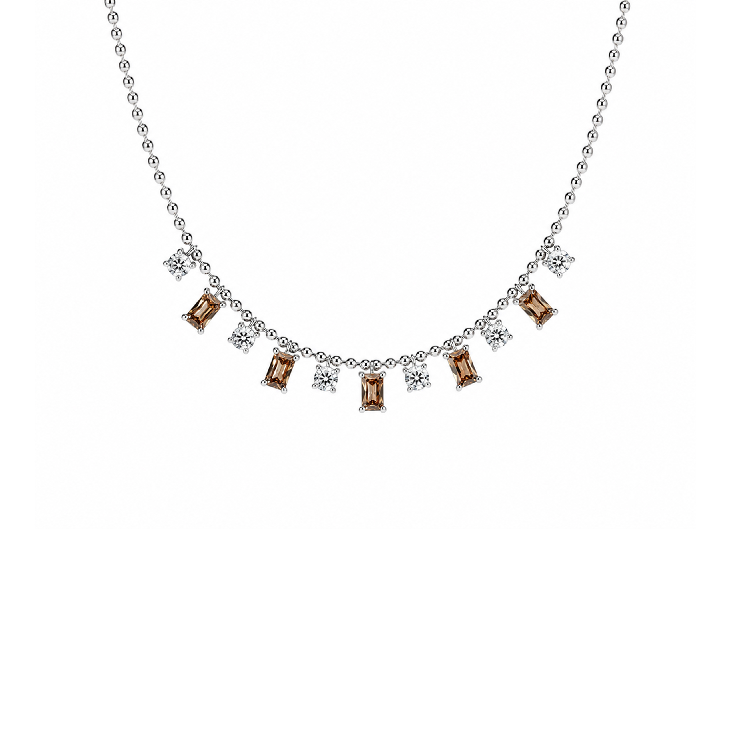 Radiant Crystal Tennis Necklace